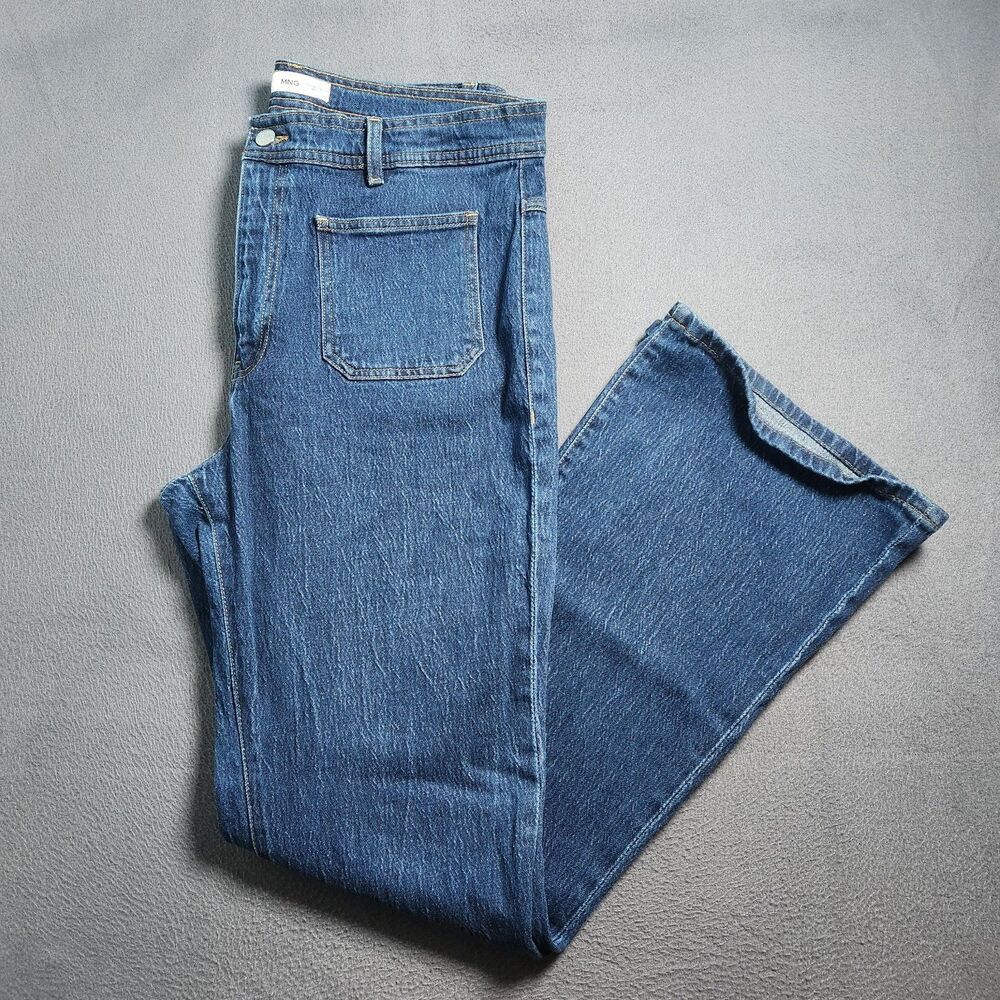 MNG BY Mango Jeans Women 14 Dark Wash High Rise Bootcut